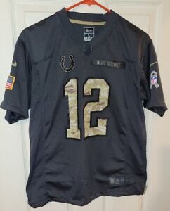 Indianapolis Colts Andrew Luck  # 12 Nike Boys Salute To Service Jersey Size YLr