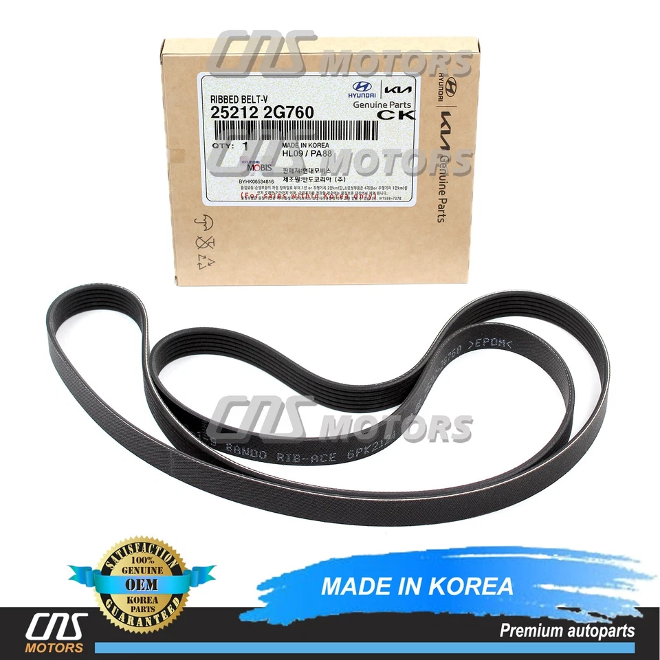 ⭐OEM⭐ V-Belt for 2011-2016 Santa Fe Sport Sonata Tucson Optima Sorento Sportage Foto 1 de 4