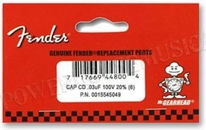 x10 Capas FENDER 0.5uf - 100v - 0015552049 - pour ton jazzbass & jazzmaster - Imagen 1 de 2