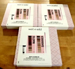 3 juegos Wet N Wild Matte N Shine incluye 2 paleta de 10 colores - Imagen 1 de 1