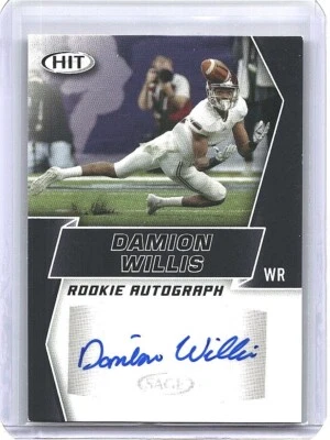DAMION WILLIS 2019 Sage Hit Premier Auto RC TROY TROJANS Bengals Rookie - Image 1 of 2