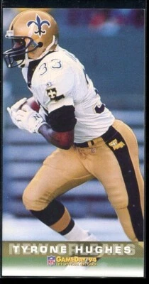 1994 Fleer Game Day Tall Boy Tyrone Hughes #277 New Orleans Saints - Image 1 of 2