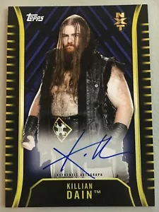 Killian Dain 2018 Topps WWE NXT azul automático #/50 - Imagen 1 de 1