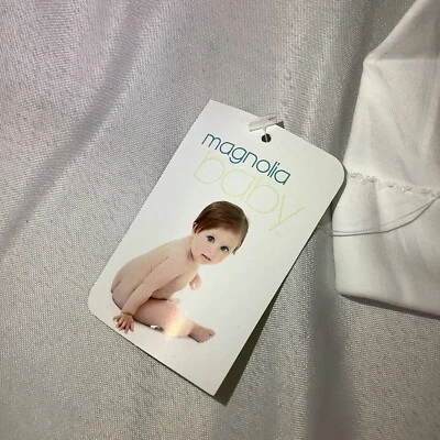 Шапки-бини Magnolia Baby для девочек упаковка из 2 белых хлопковых предметов первой необходимости Pima размер NB - Изображение 1 из 4