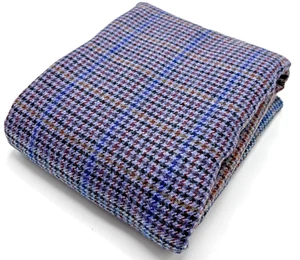 Multicolour Wool Fabric Check Remnant Wool Cushions Patchwork 3.0m x 75cm 300g - Picture 1 of 7