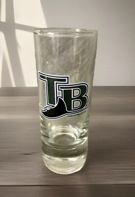 Tampa Bay Devil Rays Alto Logo Verde 2004-07 Shot Glass con Bolsa de Almacenamiento Rays Foto 1 de 2