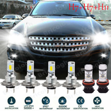 For Mercedes-Benz ML350 2006 2007-2011 LED Headlights High/Low+Fog Light Bulbs