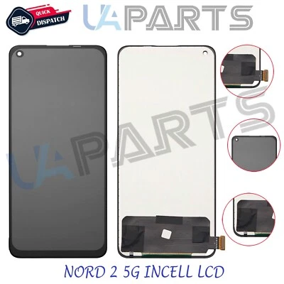 For ONEPLUS NORD 2 5G INCELL LCD Touch Screen Digitizer Display Assembly Black - Image 1 of 4