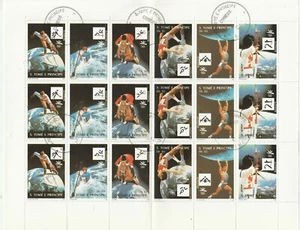 Kleinbogen Olympia S.Tome E.Principe gestempelt hoher Katalogwert 28.50 E  - Picture 1 of 1