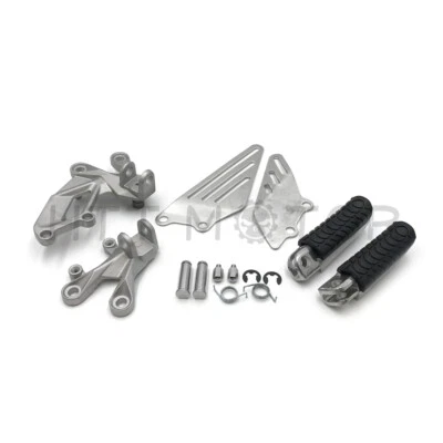 HongK 2006-2018 KAWASAKI NINJA ZZR1400 ZX14R Silver Front Foot Peg Footrest Set - Imagem 1 de 4