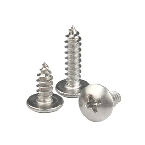 M3 M4 M5M6 Flanged Phillips Cross Pan Head Self Tapping Screws 304 SS Pozidrive - Picture 1 of 5