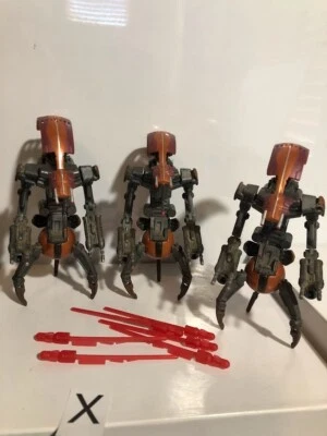 Lote de tres (3) droides destructores Droideka de Star Wars Foto 1 de 2