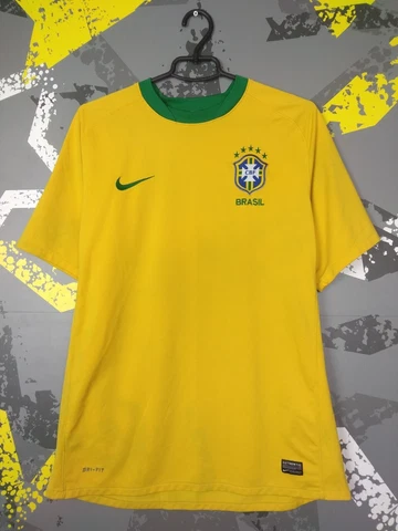 Brazil Home football shirt 2010 - 2011 Yellow Nike Camiseta Mens Size L ig93 Cover
