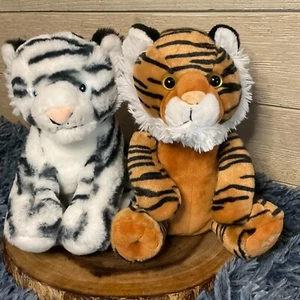 Adventure planet Zebra plush with Petting Zoo Tiger plush - Picture 1 of 7