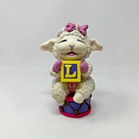Vintage 1993 Lamb Chops Play Along Coin Bank Shari Lewis WITH Stopper Piece READ Cover