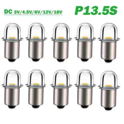 P13.5S LED Flashlight DC 3V/4.5V/6V/12V/18V/24V Upgrade Bulb Cool/Warm White - Image 1 of 4
