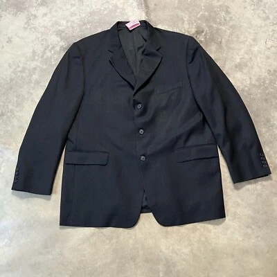 Blazer Burberry London Para Hombre 46R Lana Azul Sencillo Pecho Doble Ventilación Foto 1 de 4