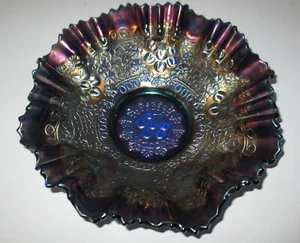 Vintage Carnival Bowl Dart Blue 10'' dia .   FREE SHIPPING - Picture 1 of 2