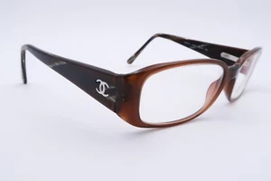 Chanel 3120-H Eyeglasses FRAMES 947 Brown Horn 52[]16-135 Italy E877 - Picture 1 of 8