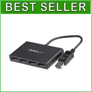 4-Port DisplayPort MST Hub: Connect Quad 1080p Monitors Easily - Windows Only - Picture 1 of 11