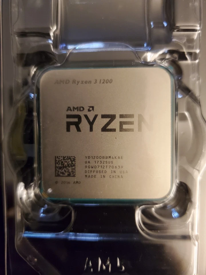 AMD Ryzen 3 1200 Desktop CPU Processor 3.1GHz Socket AM4 YD1200BBM4KAE - Image 1 of 1