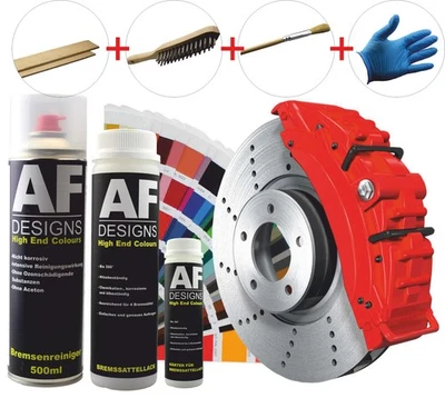 Bremssattellack Set RAL hitzebeständig 300° Bremssattelfarbe SET ALLE  - Bild 1 von 4