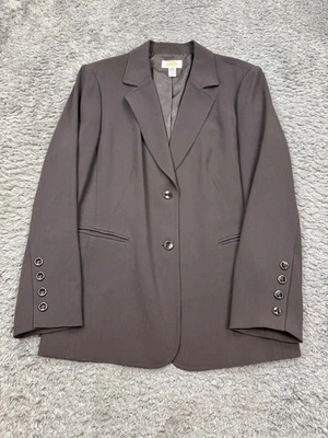 Chaqueta Talbots Mujer 14 Marrón Carrera Informal Deportes Abrigo Traje Blazer Oficina De Colección Foto 1 de 4