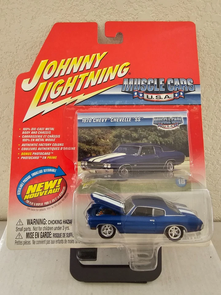 Johnny Lightning Muscle Cars USA 1970 Chevy Chevelle SS Blue N21 - Image 1 of 1