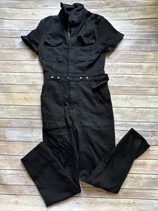 GOOD AMERICAN Jeans-Overall Damen Größe 3 schwarz Denim Overall - Bild 1 von 10