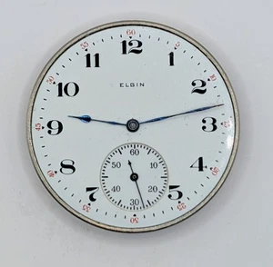 Movimiento de reloj Elgin 1915 - Para reparación o restauración - No funciona - Imagen 1 de 3