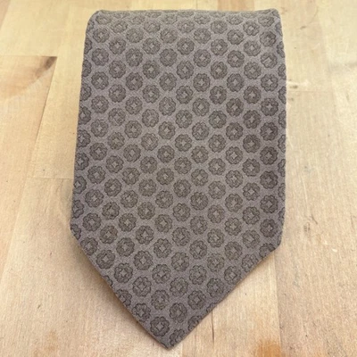 Corbata para hombre Giorgio Armani corbata 100 % seda geométrica hecha en Italia, 58" Foto 1 de 4