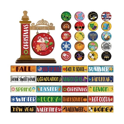 41 Шт. сменный сезонный декор мини стоя знак фермерский дом конвертируемый... - Изображение 1 из 4