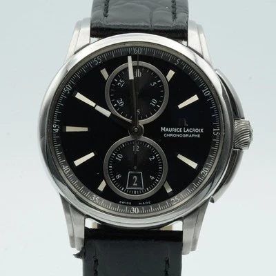 MAURICE LACROIX PONTOS AUTOMATIK CHRONO HERREN UHR STAHL PT6178 ARMBANDUHR ML226 - Bild 1 von 4