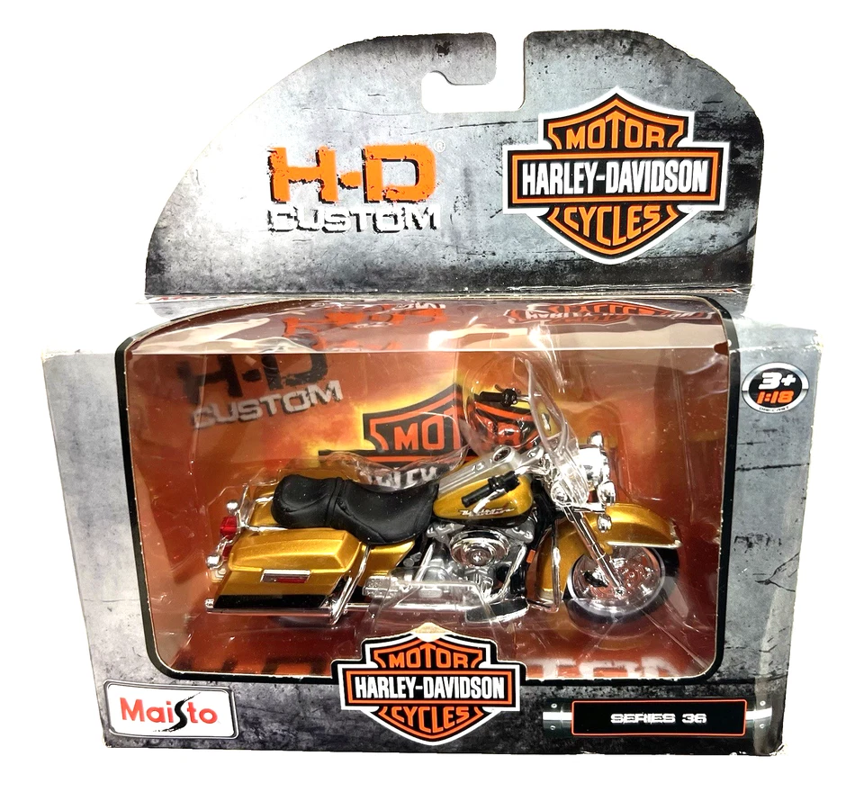 New Maisto Harley Davidson Motorcycle 1999 FLHR Road King Series 36 1:18, 5"long - Image 1 of 4