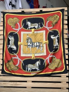 Vintage Hermes Paris Grand Apparat by JacquesEudal Silk Scarf - Picture 1 of 15