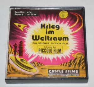 Super 8 Film"Krieg im Weltraum..Castle Films..ca.55m s/w Stummfilm Glasbox.... - Bild 1 von 6