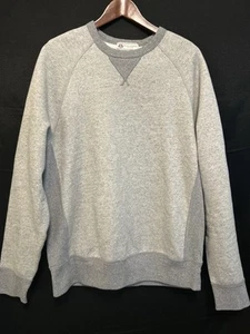 J CREW WALLACE & BARNES FLEECE SWEATSHIRT IN HEATHER GREY MEN’S LARGE - Picture 1 of 18