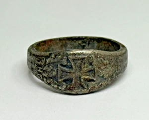Antiker Ring vor dem Ersten Weltkrieg 1914 DHG Deutsches Eisernes Kreuz Größe 10 RAR - Bild 1 von 15