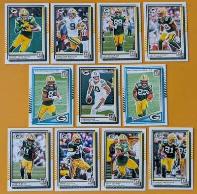 FRESHDCARDS 2025 Donruss NFL Team Set Green Bay Packers - Jordan Love