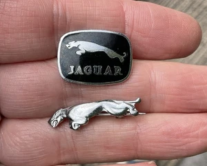 Vintage Jaguar Enamel Pin Badges X2 Sports Motor Car Leaping Cat - Picture 1 of 6