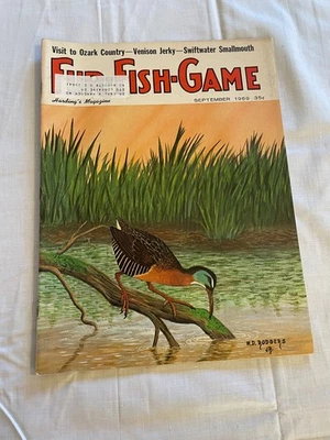 Field & Stream Magazine September 1969 Hunting Fishing Venison Jerky - Image 1 of 2