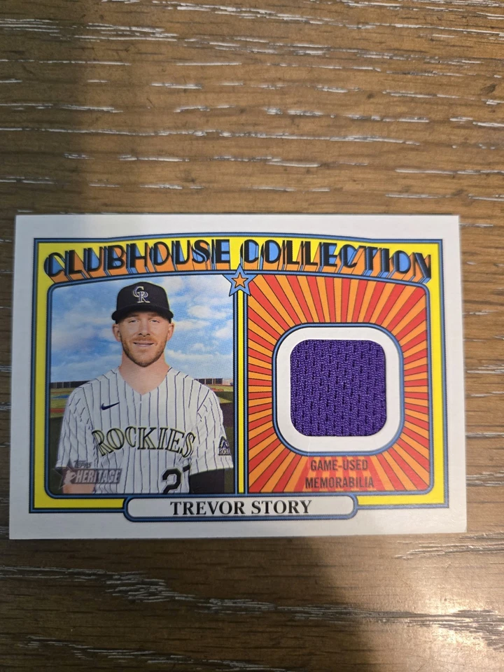 2021 Topps Heritage Hl # Clubhouse Collection Relics Trevor Story Redsoxs  - Image 1 of 1