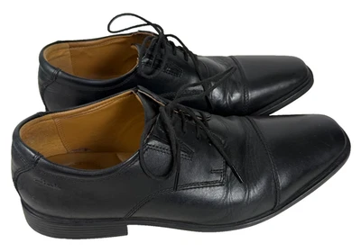 CLARKS COLLECTION Mens 11 W Black Tilden Cap Toe Leather Oxford Shoe - Image 1 of 4