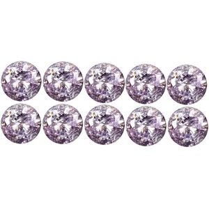 0.11 ct (10 pcs Lot) First-class CALIBRATED SIZE(1 x 1 mm) Round Cut Diamond - Picture 1 of 1