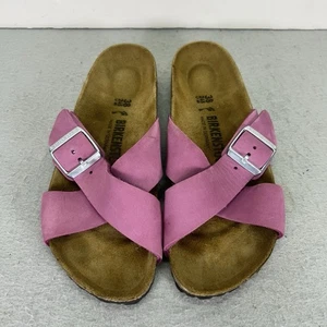 BIRKENSTOCK SIENA SANDALIA DESLIZABLE MUJER CUERO ORQUÍDEA MORADO TALLA L7/M5 38 UE - Imagen 1 de 7