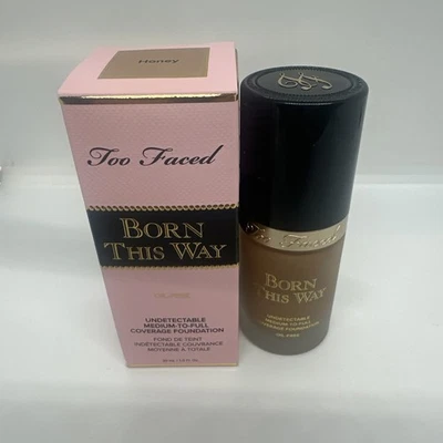 Too Faced Born This Way Undetectable Medium-Full Foundation Honey Oil Free NEW - Image 1 of 3