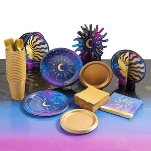 Celestial Party Disposable Tableware Kit 224 Piece - Picture 1 of 3