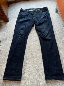 triple works japan Denim Jeans 38x35 Blue Selvage 20 Oz - Picture 1 of 15