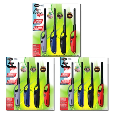 Encendedor utilitario multiusos Scripto AIM 'N Flame seguro para niños color aleatorio 12 quilates Foto 1 de 4
