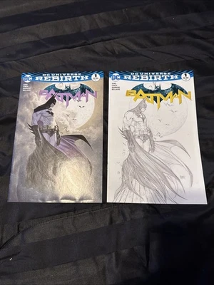 SDCC 2016 - DC Rebirth - Batman #1 Aspen Turner variante en blanco y negro - agotado Plus Reg Foto 1 de 4